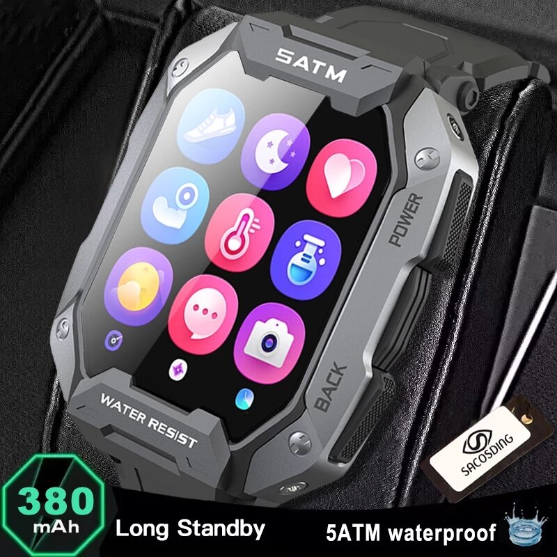 SACOSDING ü ġ Smartwatch ȵ̵   ƮϽ ð 5 Atm   Ʈ ġ  